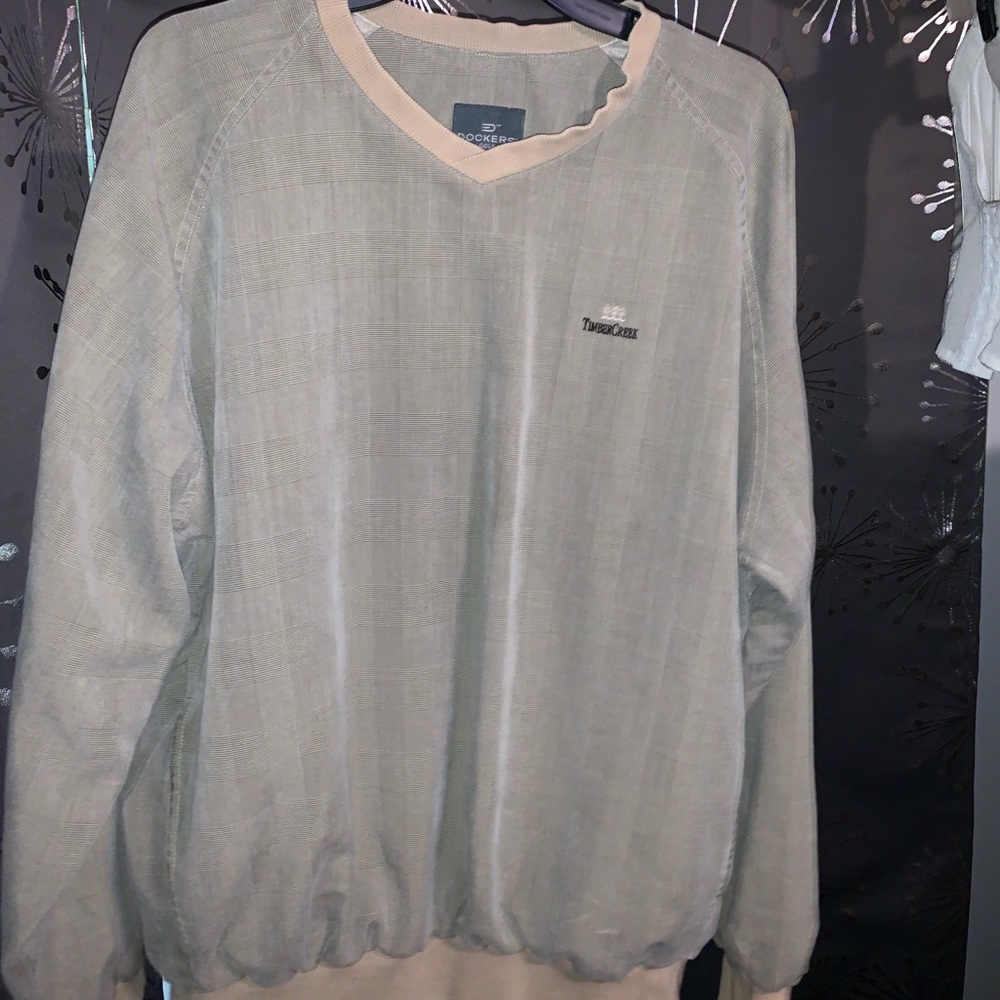 Vintage khaki colored windbreaker